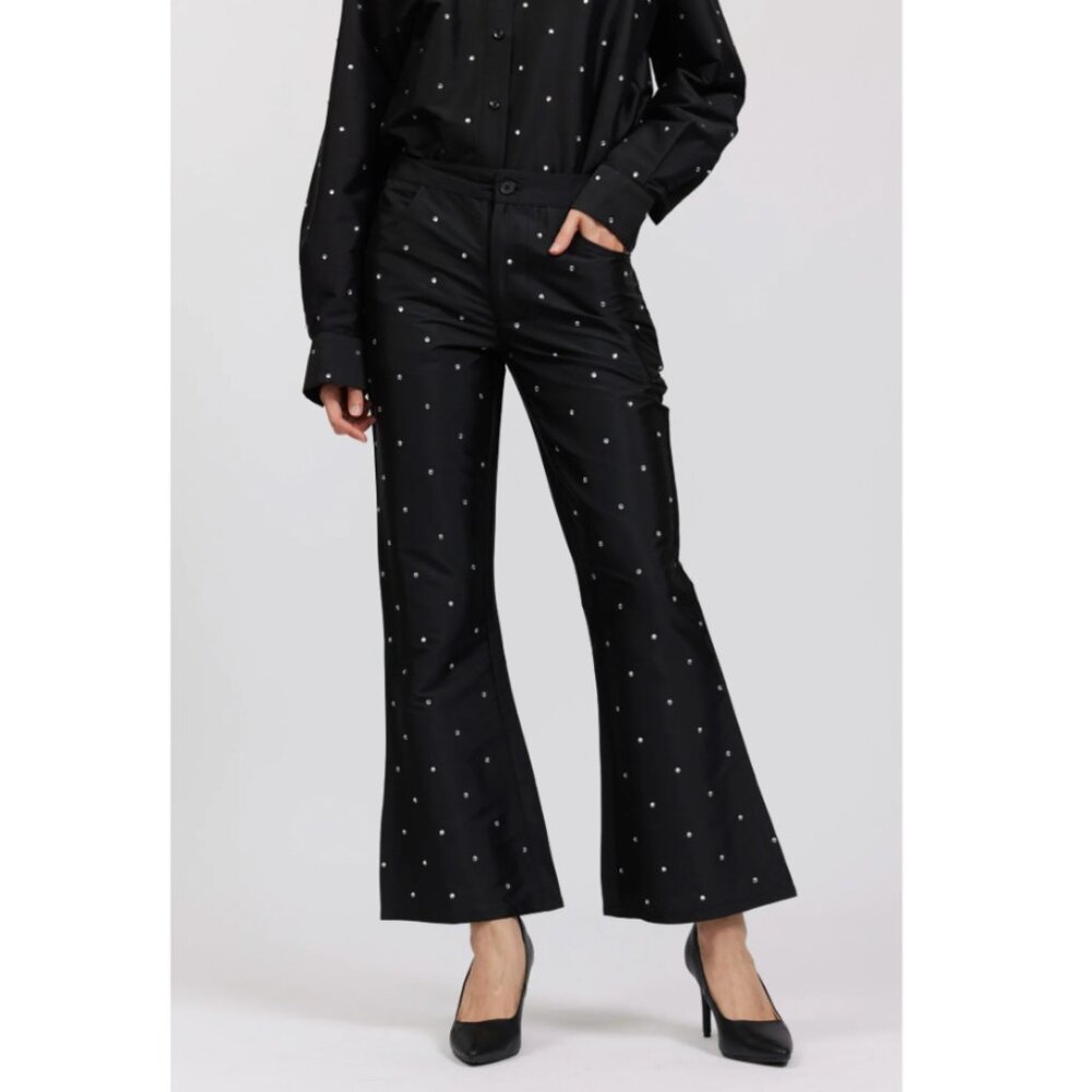 NWOT - Batsheva Rhinestone Lawyer Pants size 8